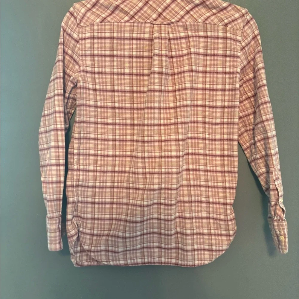 J. Crew Flannel Plaid Cotton Button Up